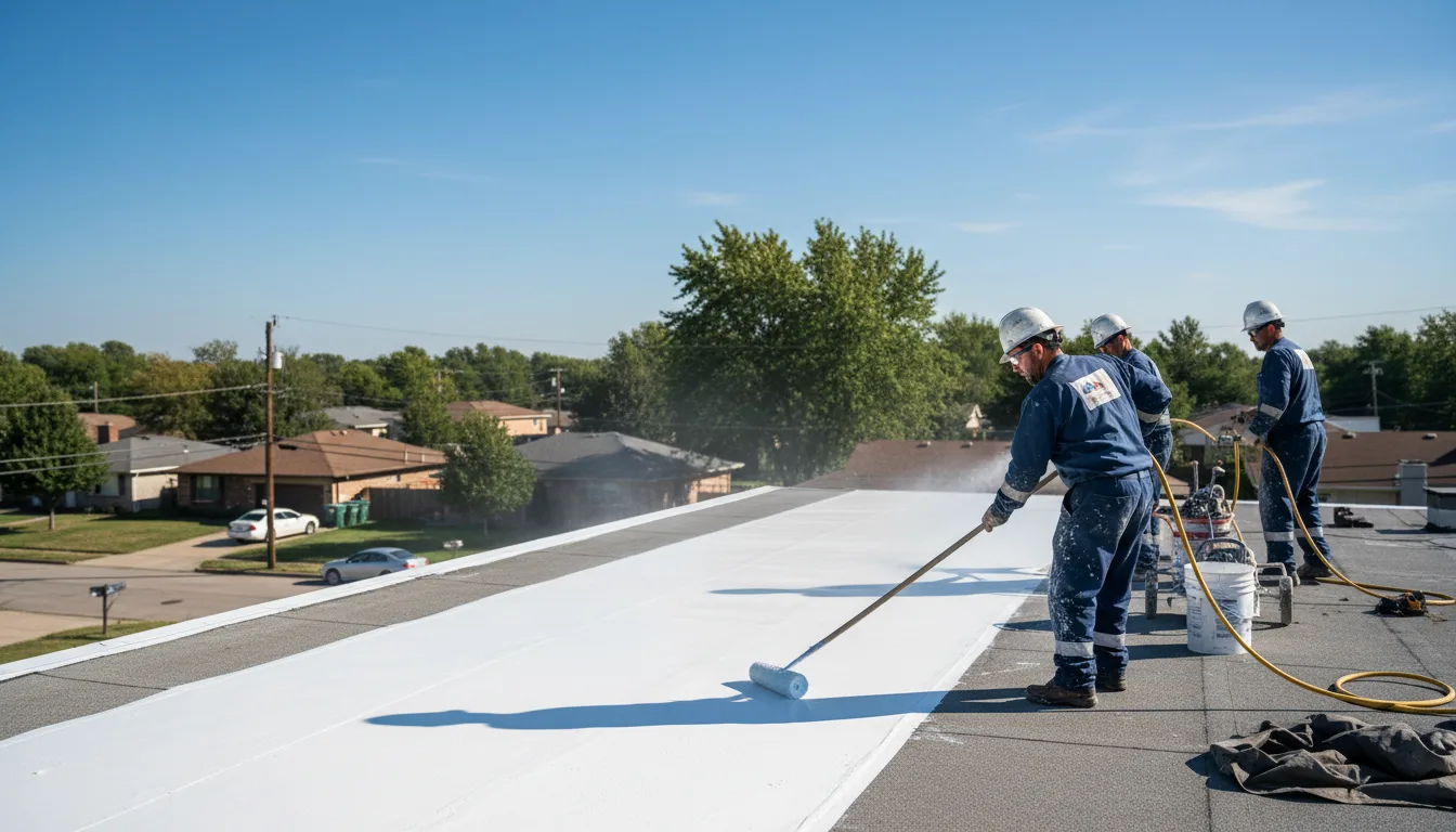 Commercial roof coating in Belle Plaine, KS near me
